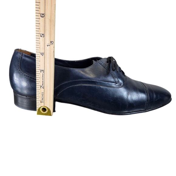 SAMUEL WINDSOR OXFORDS 11D Mens Blue Leather Dress Shoes Office Business Church‎ - Picture 9 of 11